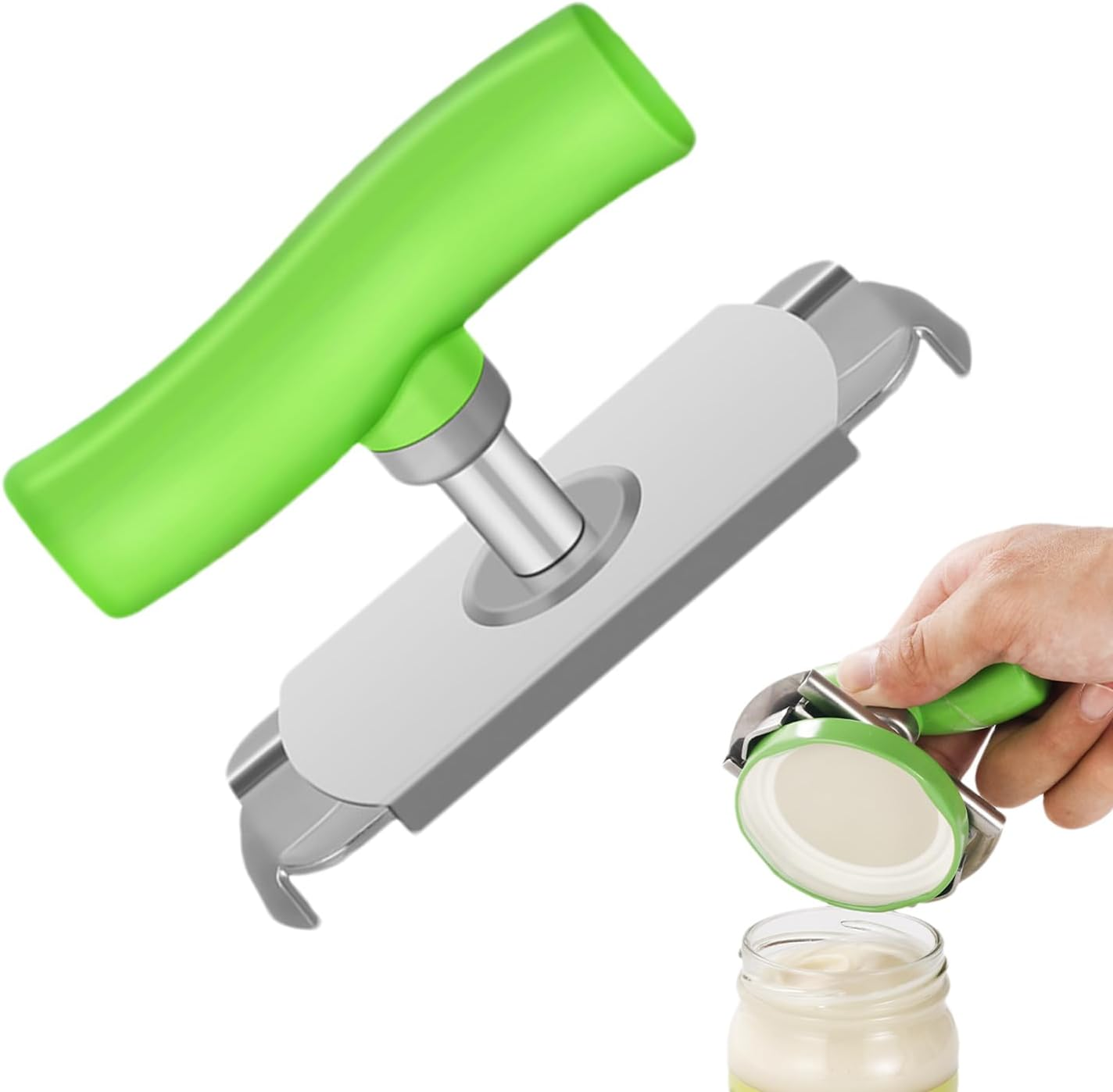 Jar Gripper Lid Opener &ndash; Adjustable Opening Tool, Multifunction Kitchen Accessory, Heavy Grip Device| Comfortable anti Slip Structure with Easy Twist Control for Weak Hands Daily Use
