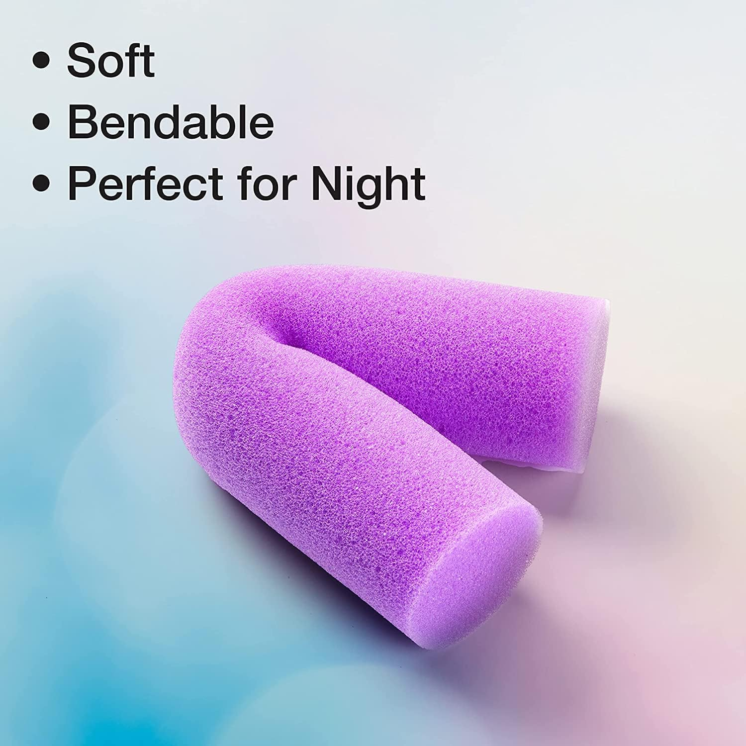 Conair Foam Hair Rollers for Big Loop Curls, Hair Rollers, Hair Curlers in Assorted Sizes, 8 Count image number 1