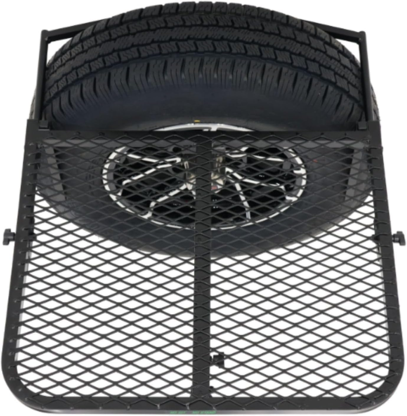 Tire Table Vehicle Camping Travel Tailgating Outdoor Work Table - Black (Aluminum) image number 2