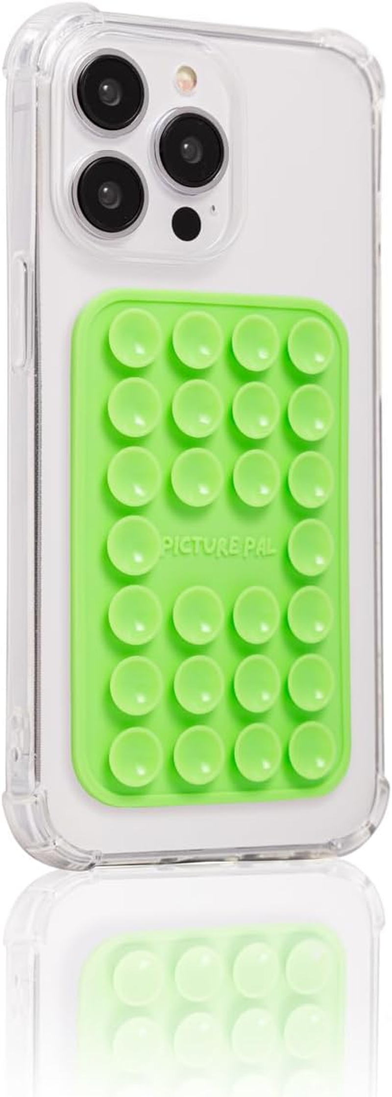 Silicone Sticky Phone Case - Suction Your Device Anywhere with This Gripper for Back - Content Creator Essentials for UGC, Tiktok Influencer Videos (Sherbert Green)