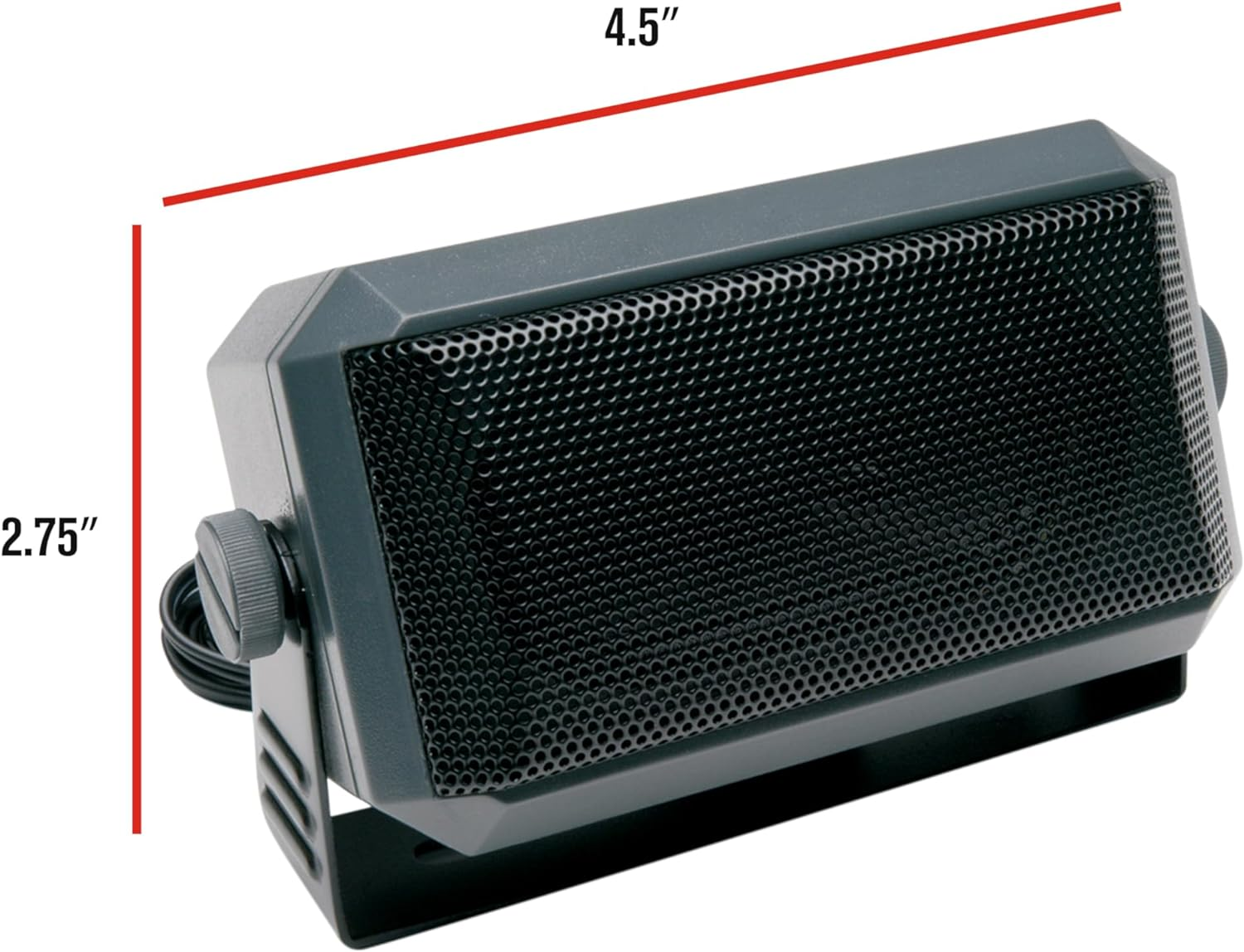 Roadpro (RPSP-15) 2-3/4'' X 4-1/2" Universal CB Extension Speaker with Swivel Bracket image number 2