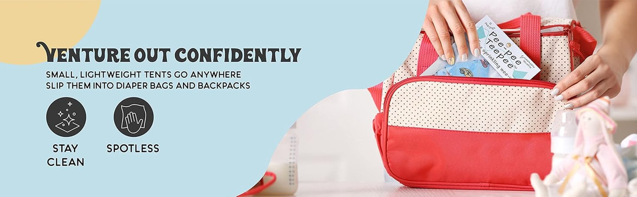 Washable Cotton Pee-Pee Teepees That Shield Baby Boys Pee during Diaper Changes. Makes a Great Add-On Gift for a Baby Shower Thanks to Its Fun, Gift-Ready Store Packaging. 5 Pack. Space image number 2