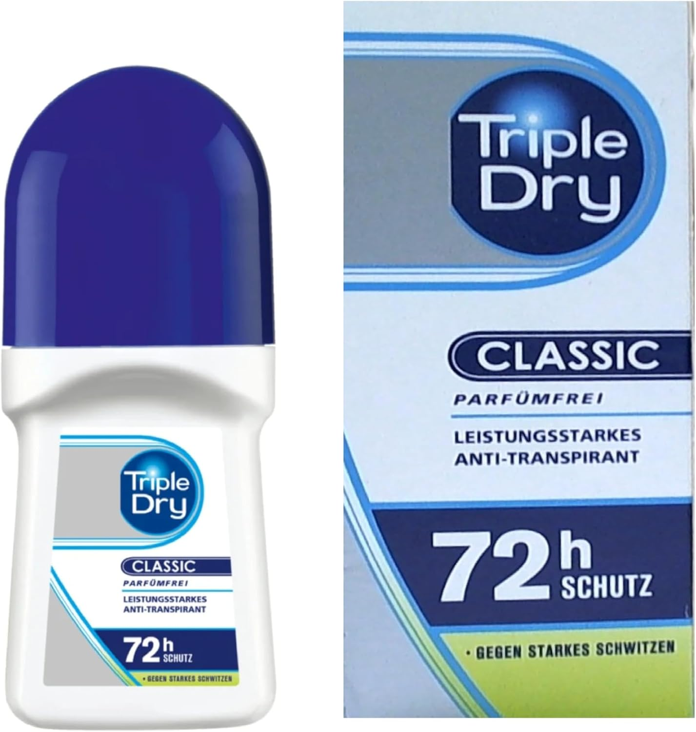(1 Pack) - Triple Dry Women 72 Hours Advanced Protection Anti-Perspirant Quick Dry Roll-On 50Ml