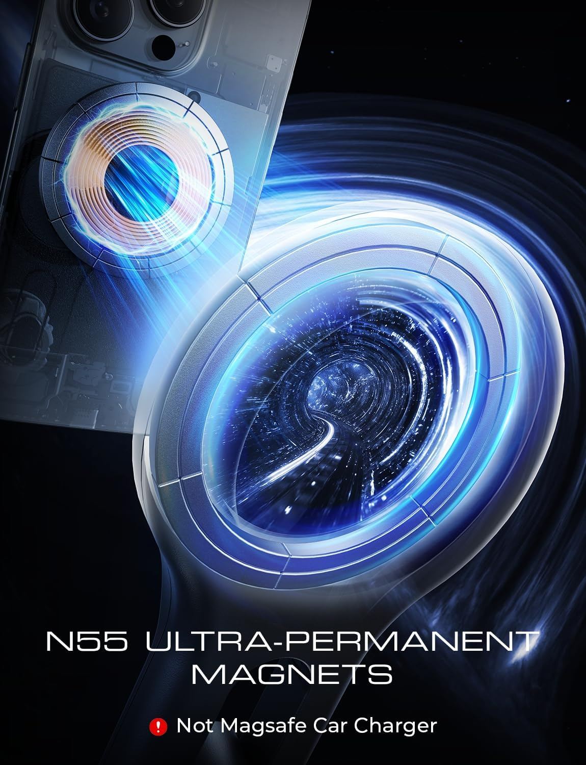 LISEN for Magsafe Car Mount Magnetic Phone Holder Car Mount Mobile Phone Vent Magnetic Easily Install Iphone Car Holder Mount Fit for Iphone 17 Air 16 15 14 13 Pro plus Max Mini Magsafe Cases image number 4