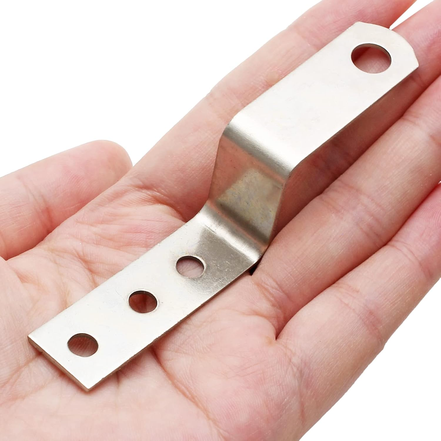 Bivethoi 15Pcs Metal Z Angle Brackets 1 Inch / 25Mm, Corner Mounting Shelf Brace with Screws, Furniture Fastener Photo Frame Brace Accessories image number 3