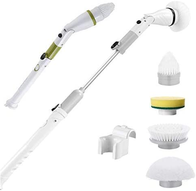 Nomel Electric Spin Scrubber AU Power Adapter with Rechargeable Battery, 360 Rotation Automatic Clean Tools, 4 Replaceable Cleaning Brush Heads for Tub, Tile, Floor, Bathtub, Window B4A1 image number 3