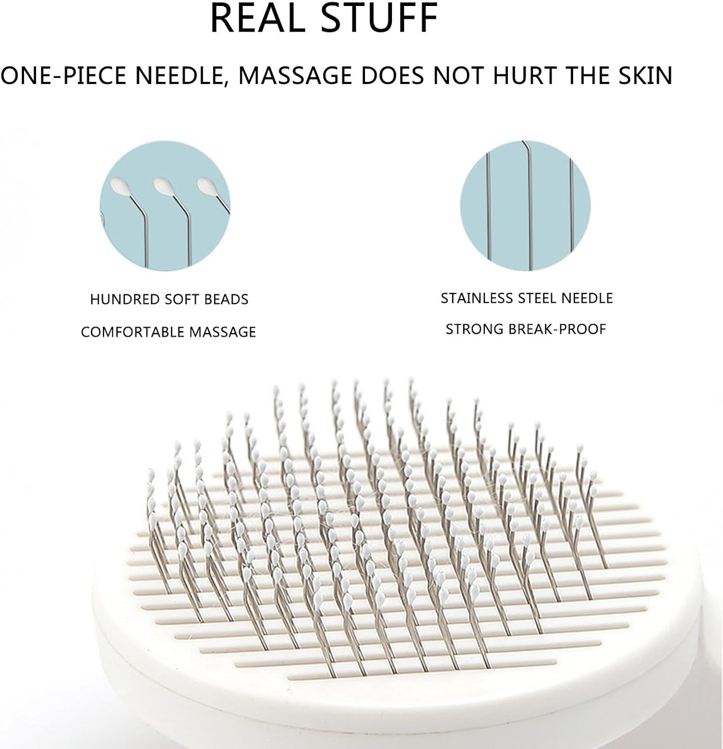 Znutc Cat Shedding Brush | Self-Cleaning Slicker Comb for Indoor Cats Shedding - Grooming Brush Cat Brush for Long or Short Hair Cats Dogs