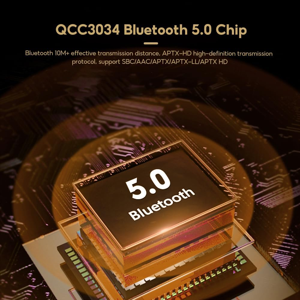 AIYIMA T9 Bluetooth 5.0 Vacuum TPA3221 Tube Amplifier USB DAC Stereo Receiver Pc-Usb/Coax/Opt Input 100W Hifi Amp with Power Adater image number 1