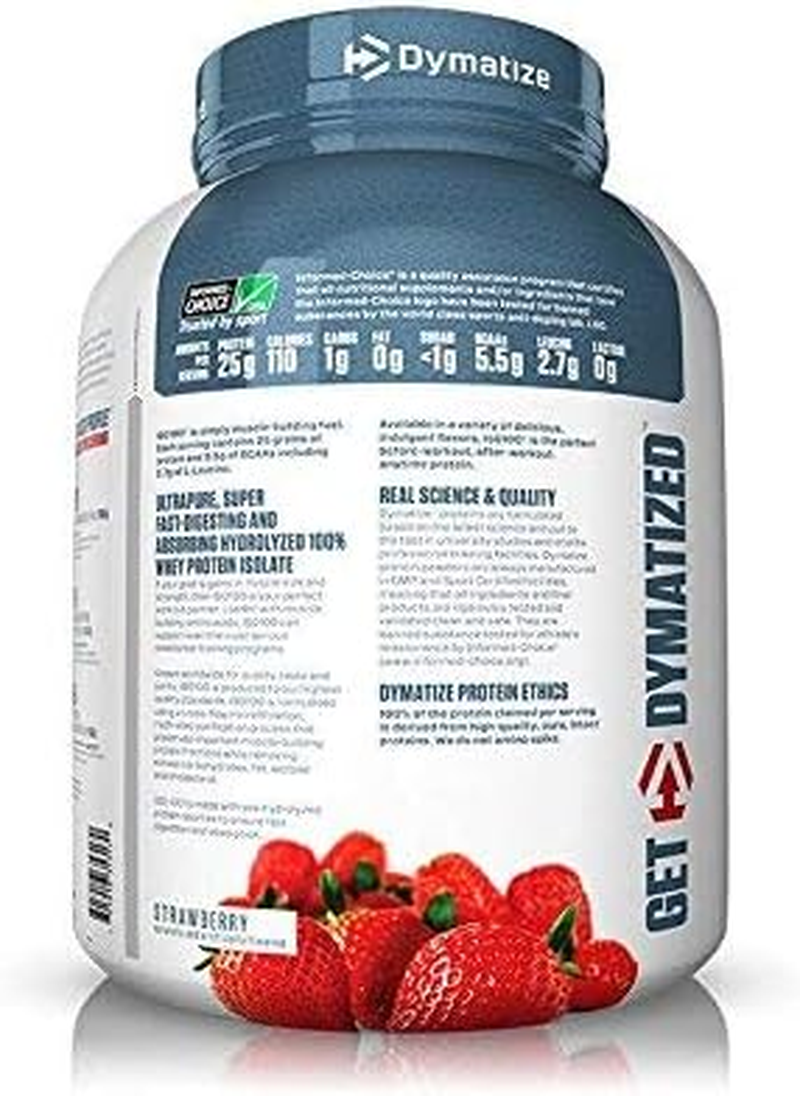 Dymatize Iso-100 Strawberry - 5 LBS image number 3