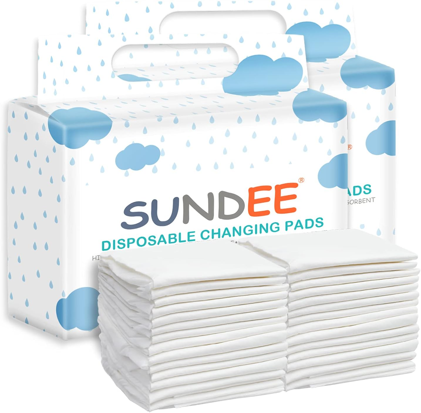 Baby Disposable Changing Pad, 50 Pack Soft Non-Woven Fabric Breathable Waterproof Underpads, Portable Leak-Proof Mattress Protector, Incontinence Bed Pads image number 7