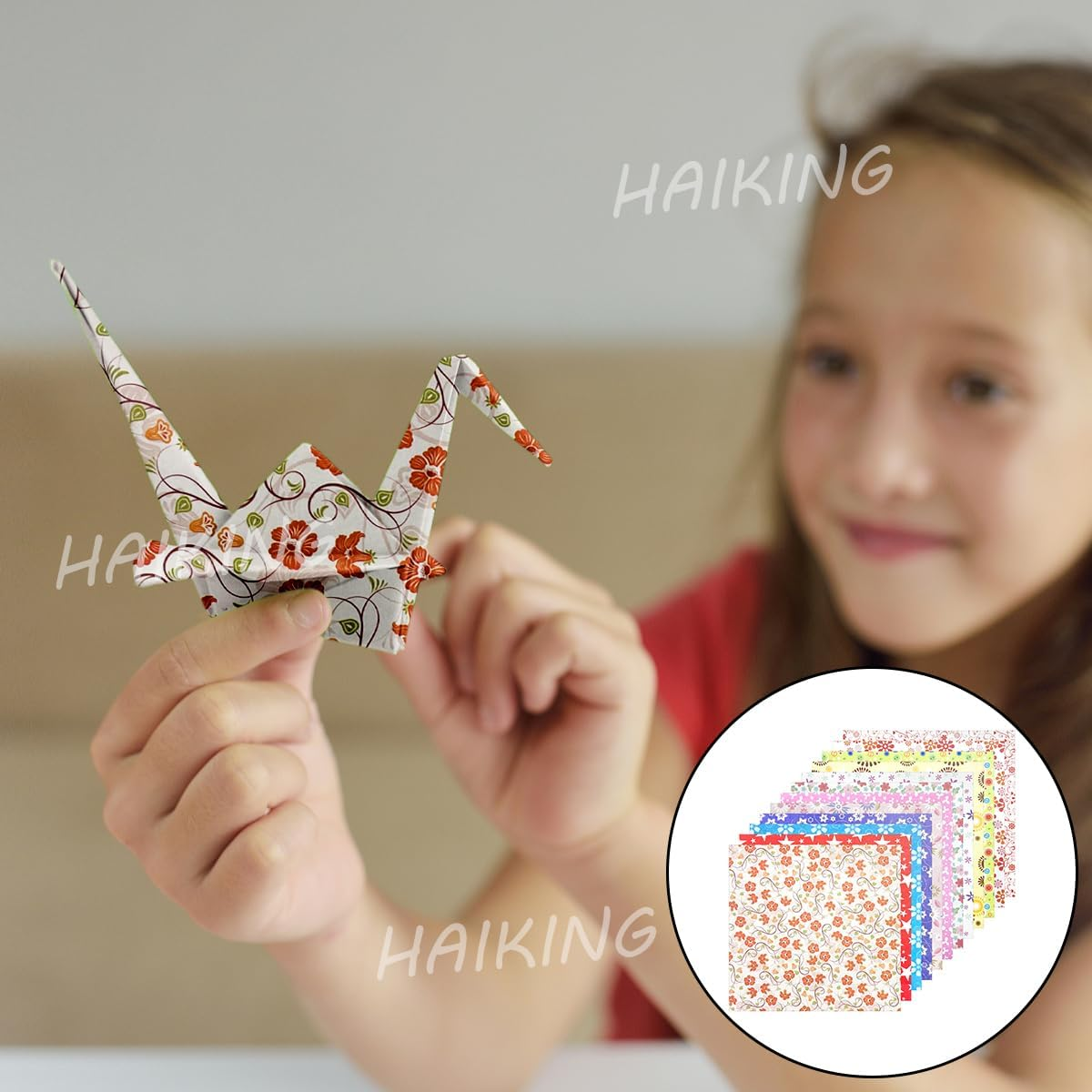 HAIKING Confetti Scrapbook Papers, 72 Sheets Star Floral Polka Dot Pattern Decorative Paper for Card Making, Scrapbook, Photo Album Decor (14.3Cm/5.62In)