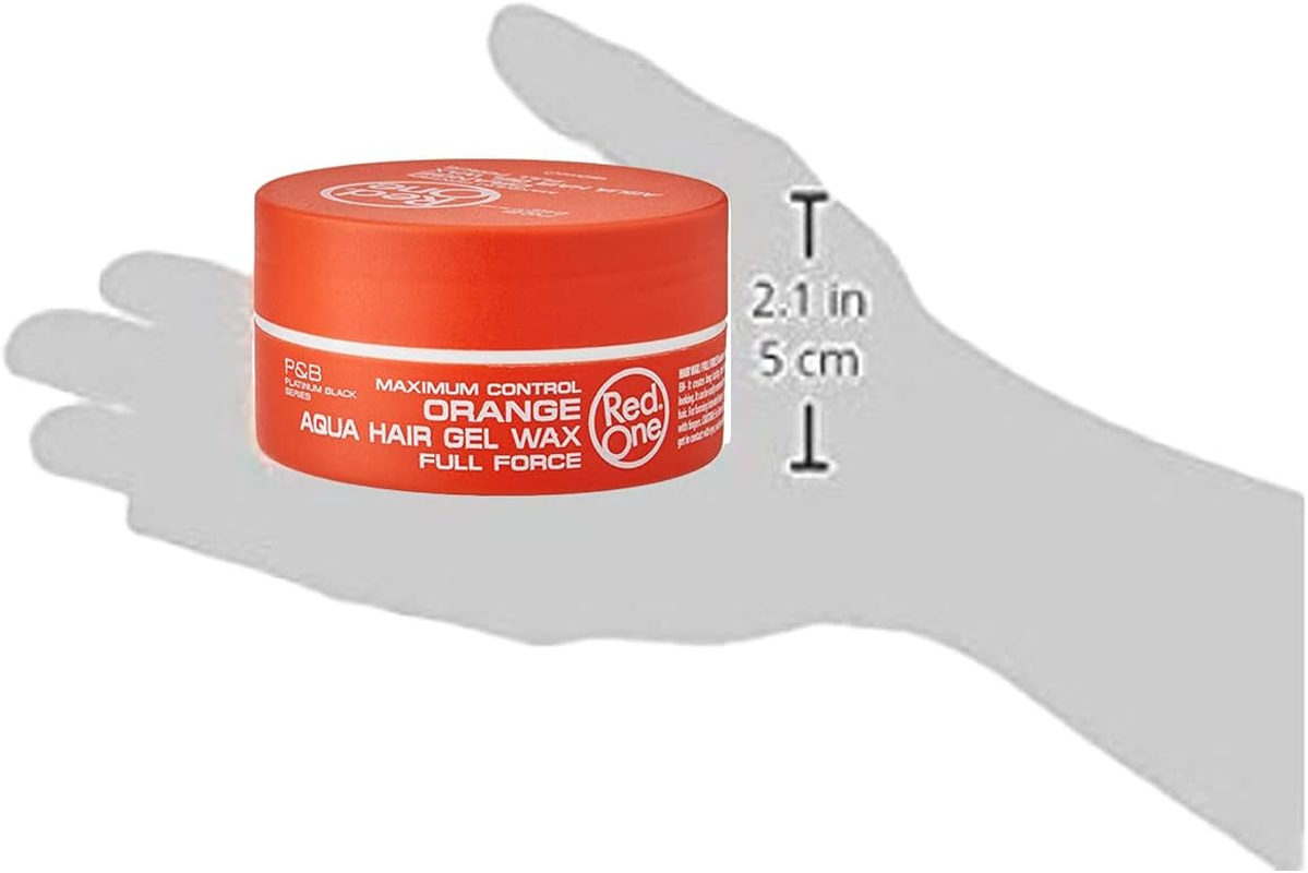Redone Aqua Hair Wax Maximum Hold Full Force Hair Gel, 150Ml (5 Pack) ORANGE image number 1
