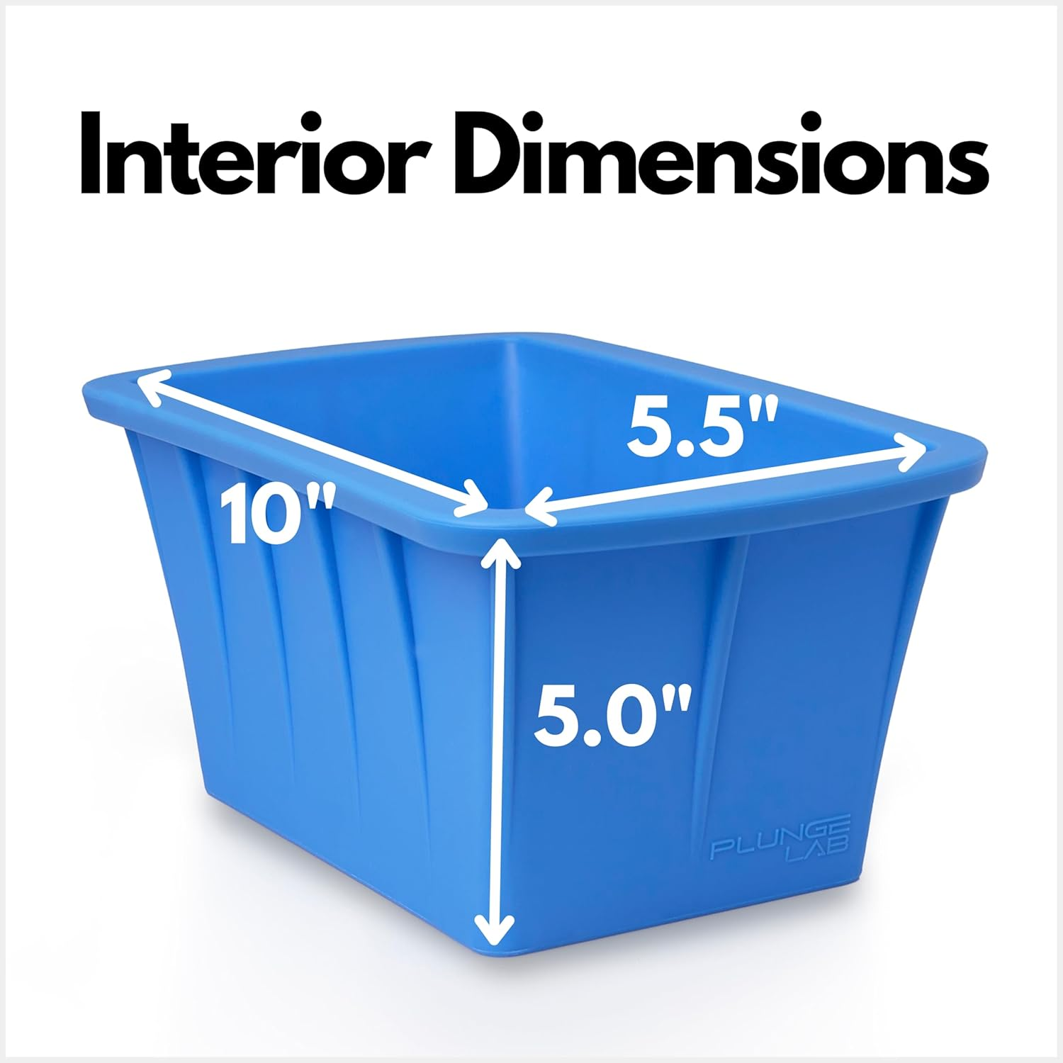 Plunge Lab Extra Large Ice Block Mold, 2-Pack, 8Lb Ice Block, Ice Maker for Cold Plunge or Coolers, Reusable Steel Reinforced Silicone Molds, Big Ice Cube Molds, Ice Bath Chiller, Ice Tray image number 2