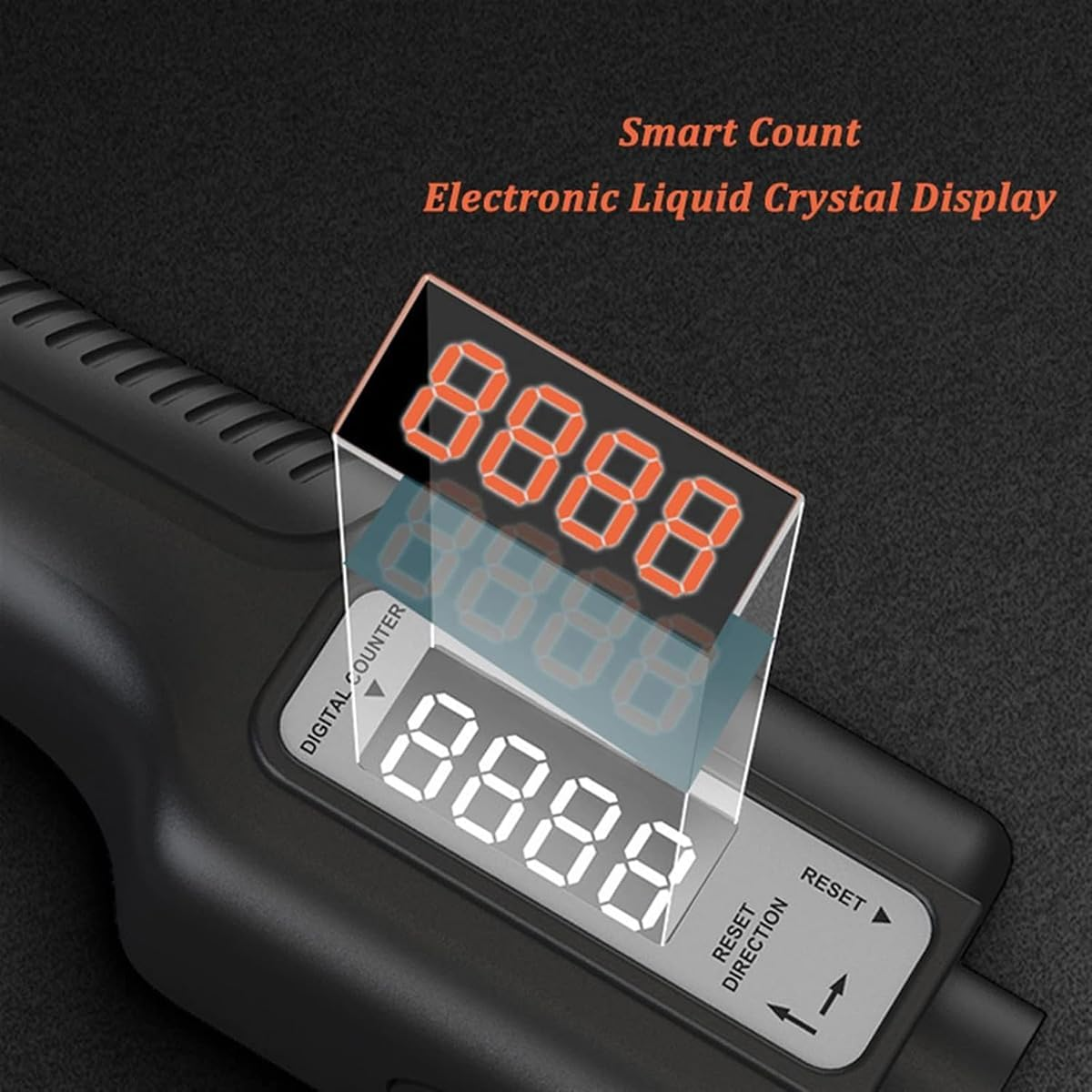 AIMALL Adjustable R-Type Grip Strength Trainer with LCD Counter, 5.7X6.29In, Hand Finger Arm Exercise Device for Men & Women, Durable Steel Spring Fitness Tool - Green image number 3