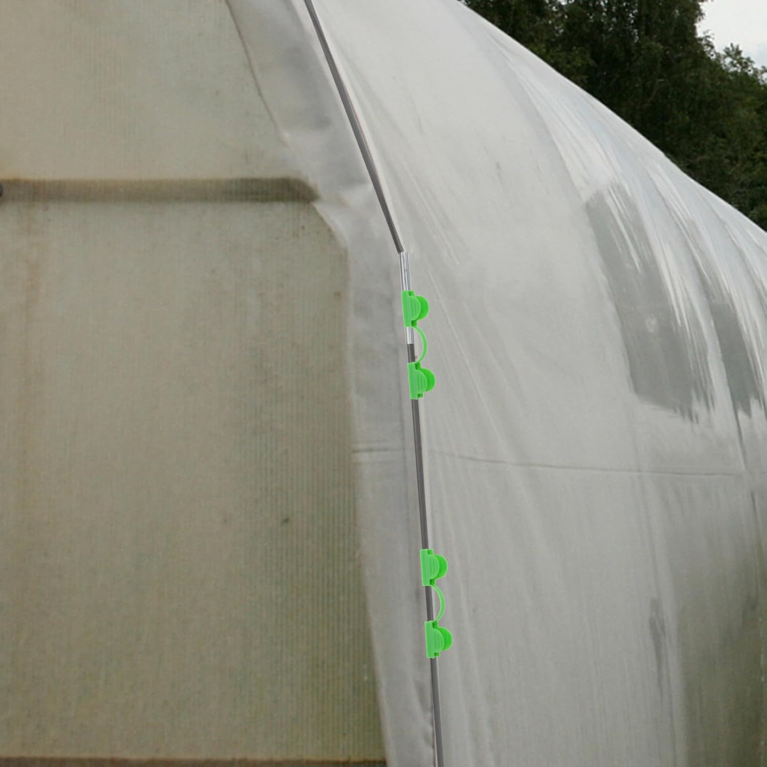 CORHAD 18Pcs Greenhouse Hoop Kit Raised Bed Hoop Frame Garden Cover Support Rods for Vegetables Flowers Plant Protection Gardening Tunnel Accessories image number 3