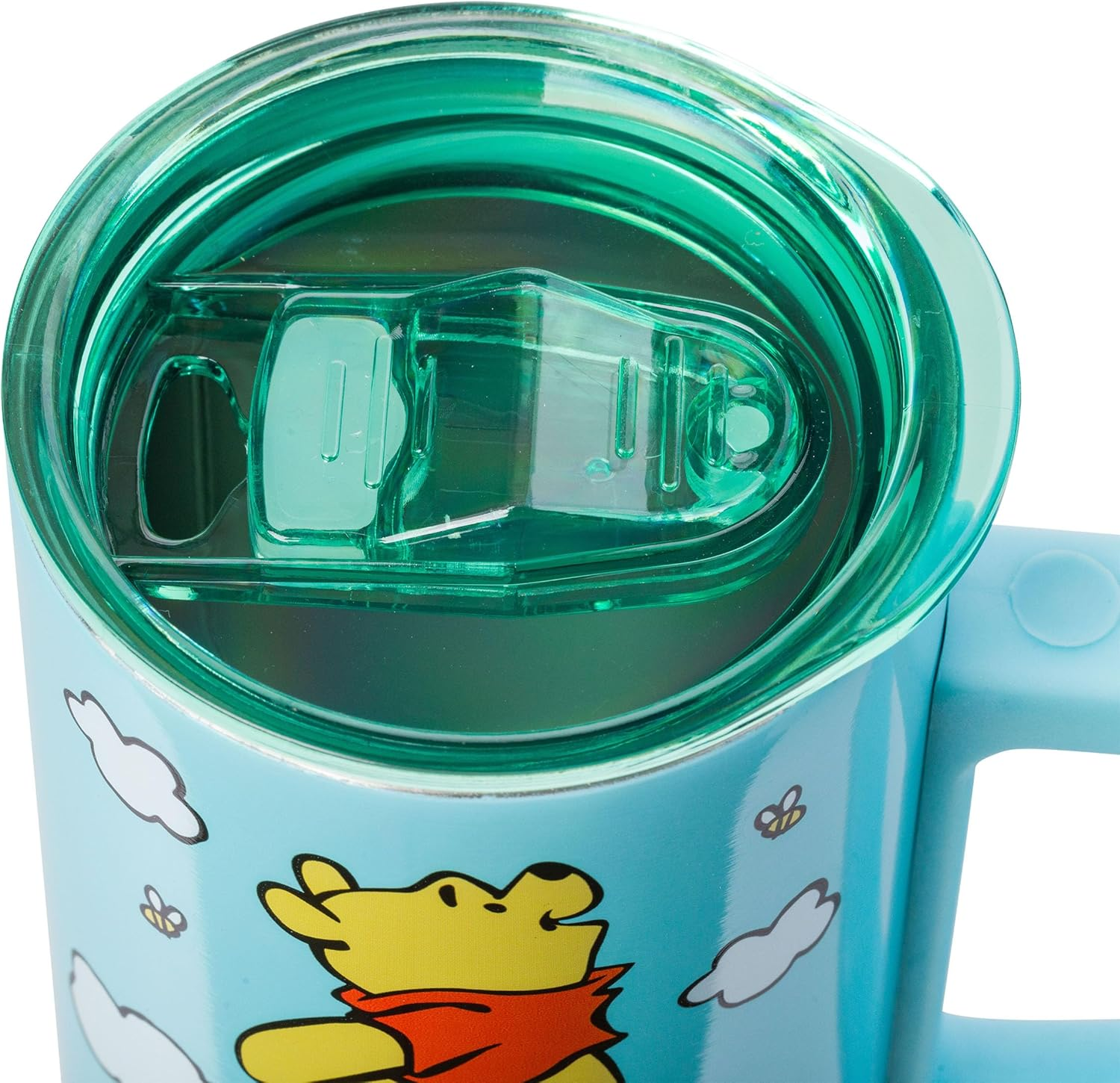 Silver Buffalo Disney Winnie the Pooh Hunny Stack Double Wall Stainless Steel Coffee Mug with Handle, 15 Ounces image number 1