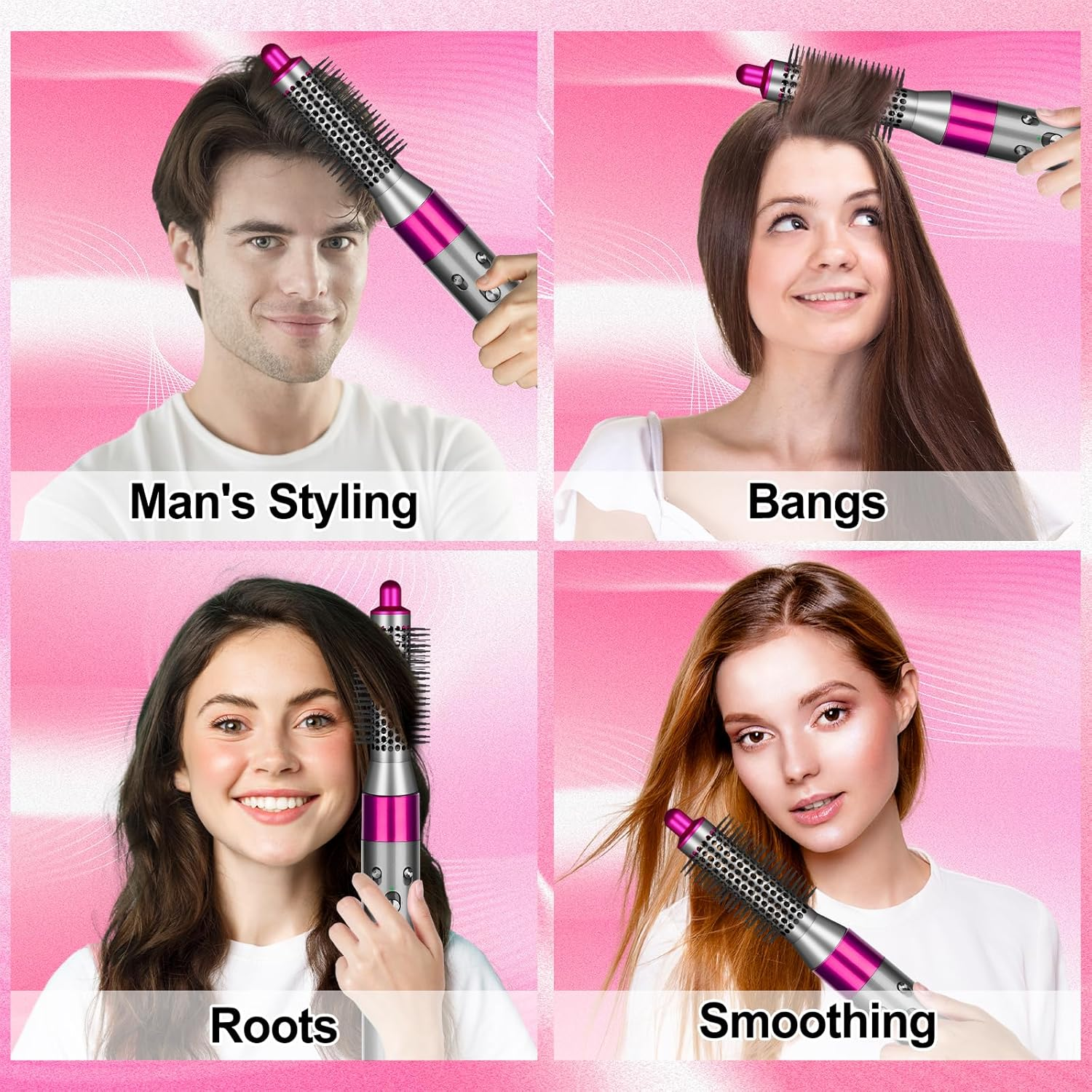 ZEPHBLOW Small round Volumizng Brush Replacement for Dyson Airwrap, 20MM Smaller round Brush Compatible with Airwrap Styler for Adds Hair Body Shape Volume, Hair Volumizing Attachment Replacemet for NO.971893-01 - Gold image number 2