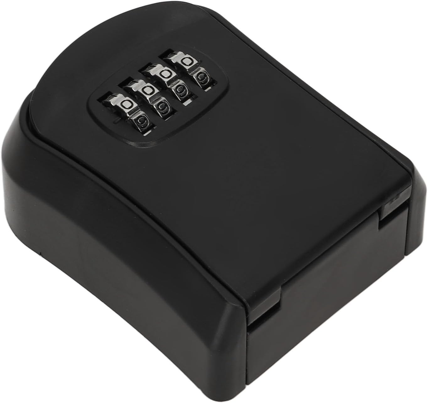 Small Combination Lock Box, Wall Mounted Key Lock Box with 4 Digit Password, Waterproof Key Storage Lock Box Support 5 Keys Capacity, Portable Security Case for Indoor Outdoor(Sx01 Black) image number 5