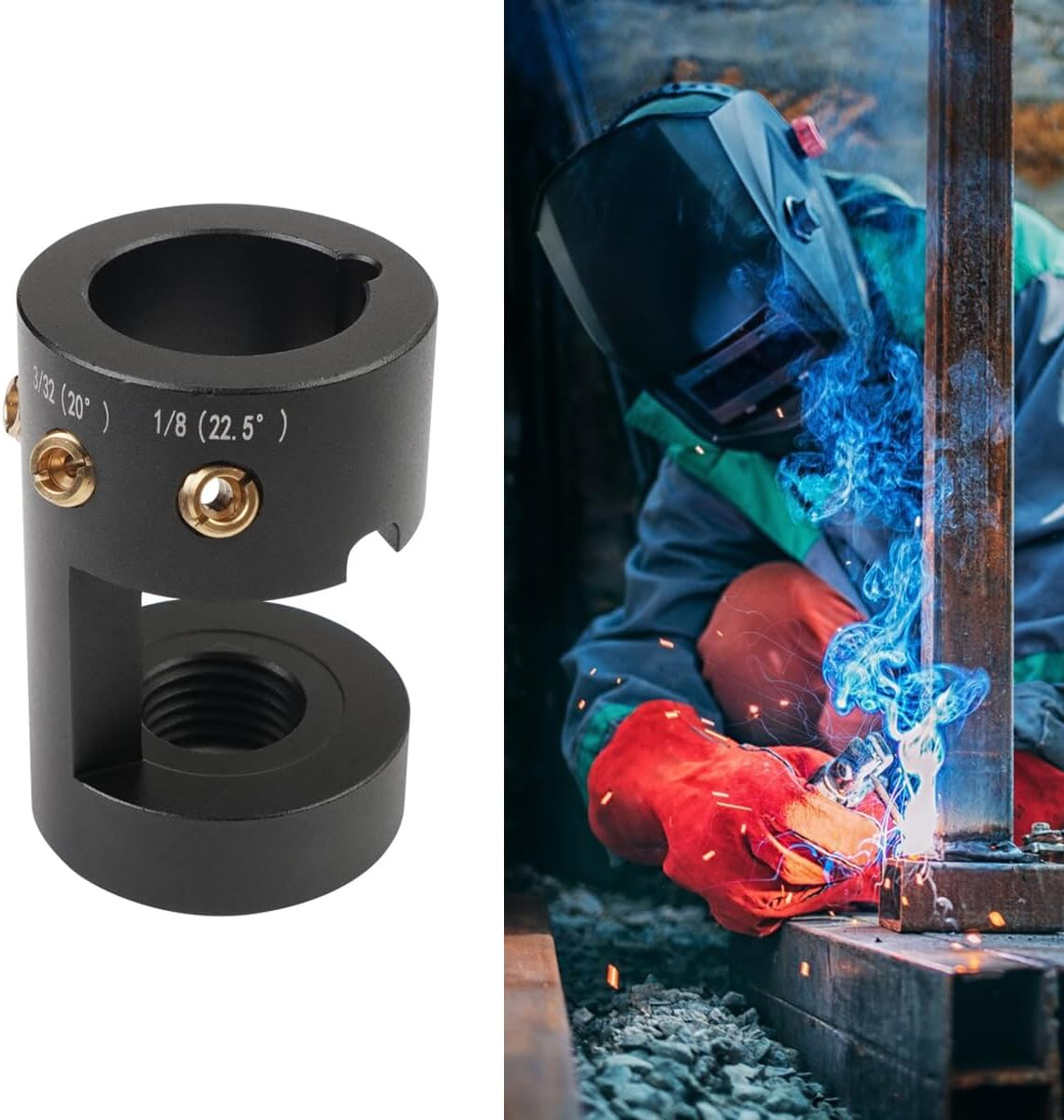 Gorise Tungsten Electrode Grinder TIG Welding Tool Set,Tig Welding Electrode Grinder with Adjustable Angle, Diamond Grinding Wheel and Rotary Connector. image number 3