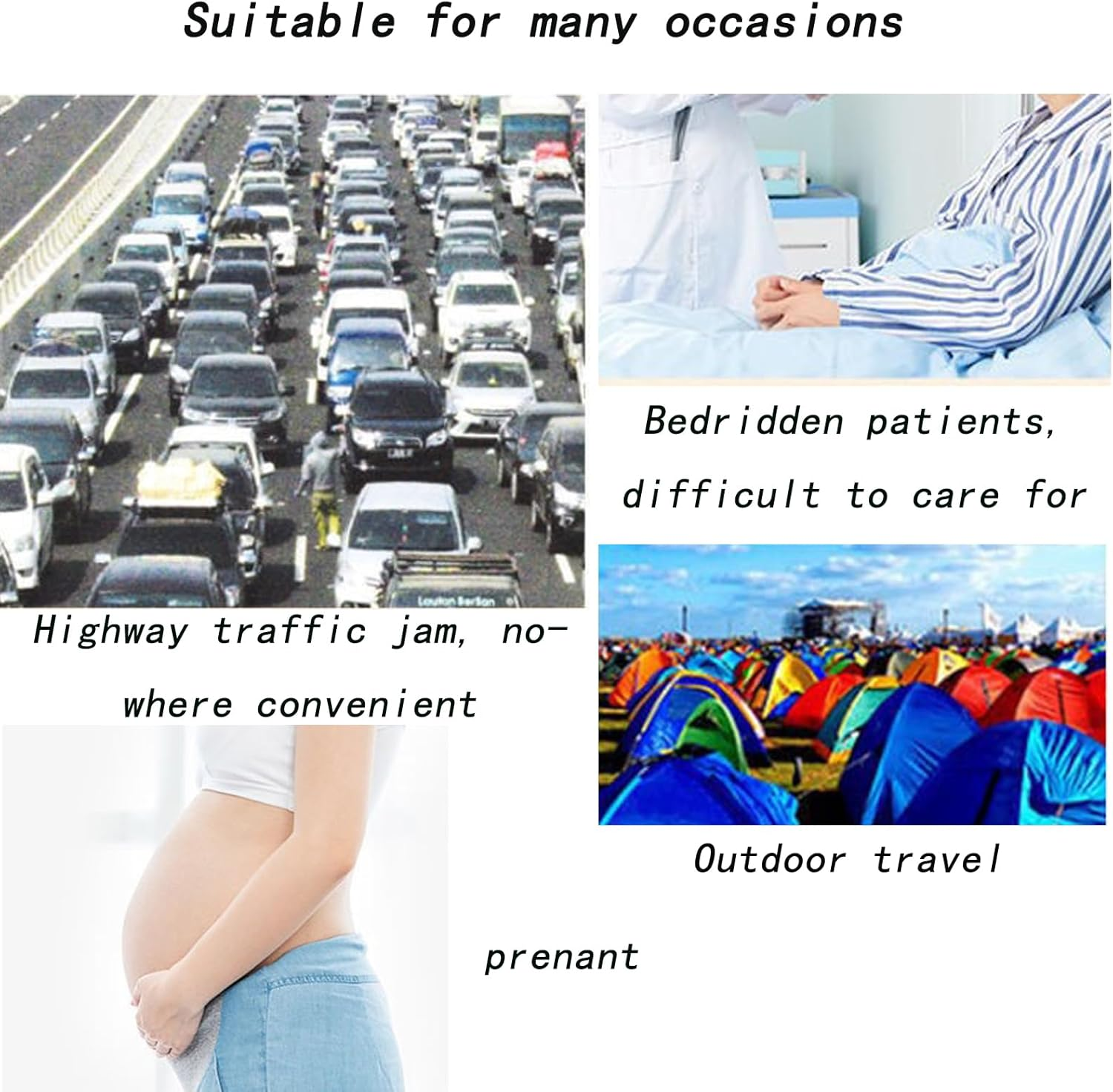 12 Pack 700ML Disposable Urine Bags, Travel Pee Bags Unisex Urinal Bag Vomit Bag for Travel Traffic Jam Emergency Portable Camping Urinal Bags for Men Women Kids Patients image number 5