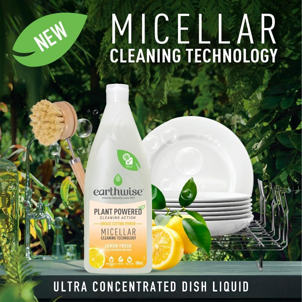 Earthwise Plant Powered Lemon Fresh Dishwashing Liquid 900 Ml image number 2