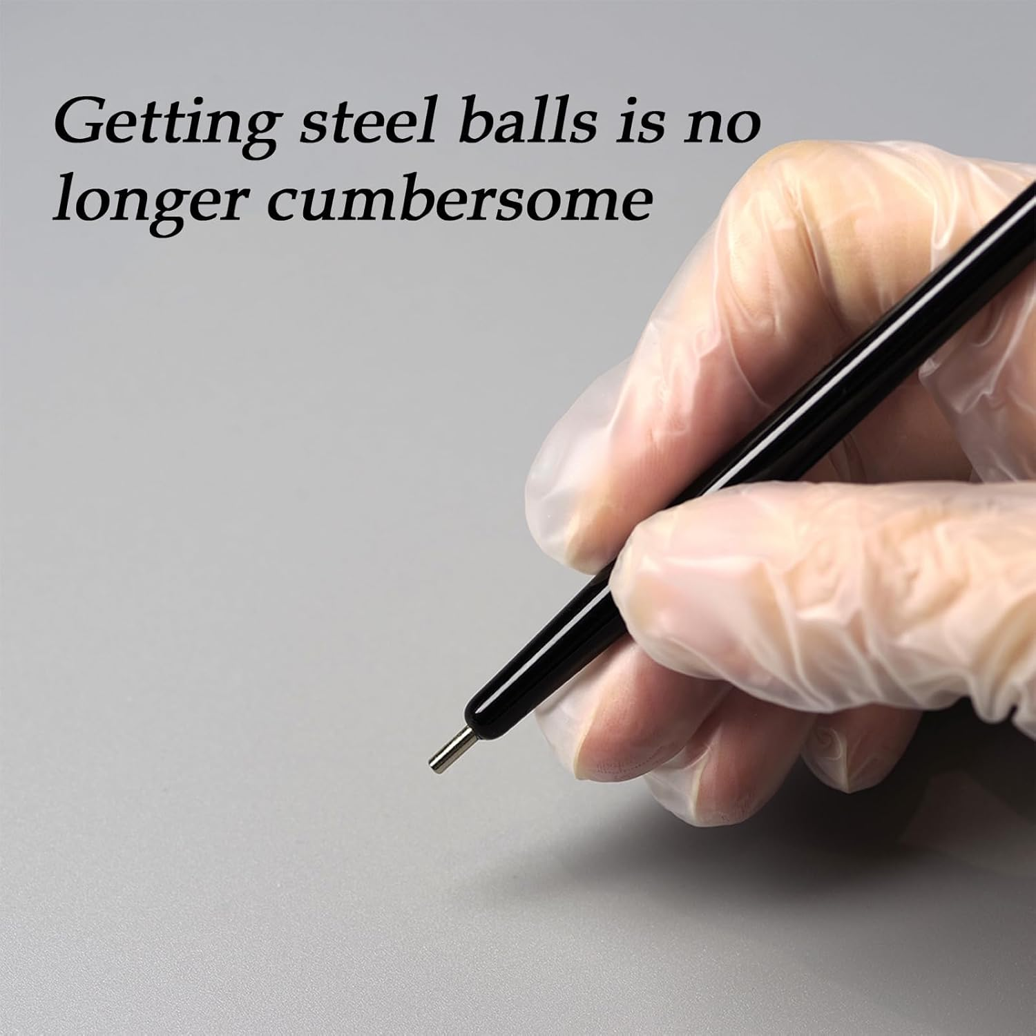 Rhinestone Pen, Magnetic Rhinestone Applicator Picker Tool, Nail Dotting Tool, Pickup Professional Strong Magnet Pen for Travel Art Girl Salon Home (Black) - Black image number 5