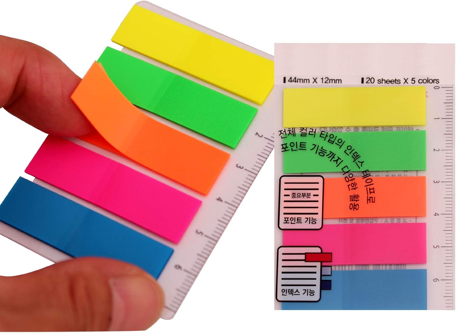 Sakura Pigma Micron Fineliners Pen High Light Soft Head Pen Manga Drawing- Assorted Color 8 Pens (Include Index Tape) 01-Assort Color image number 3