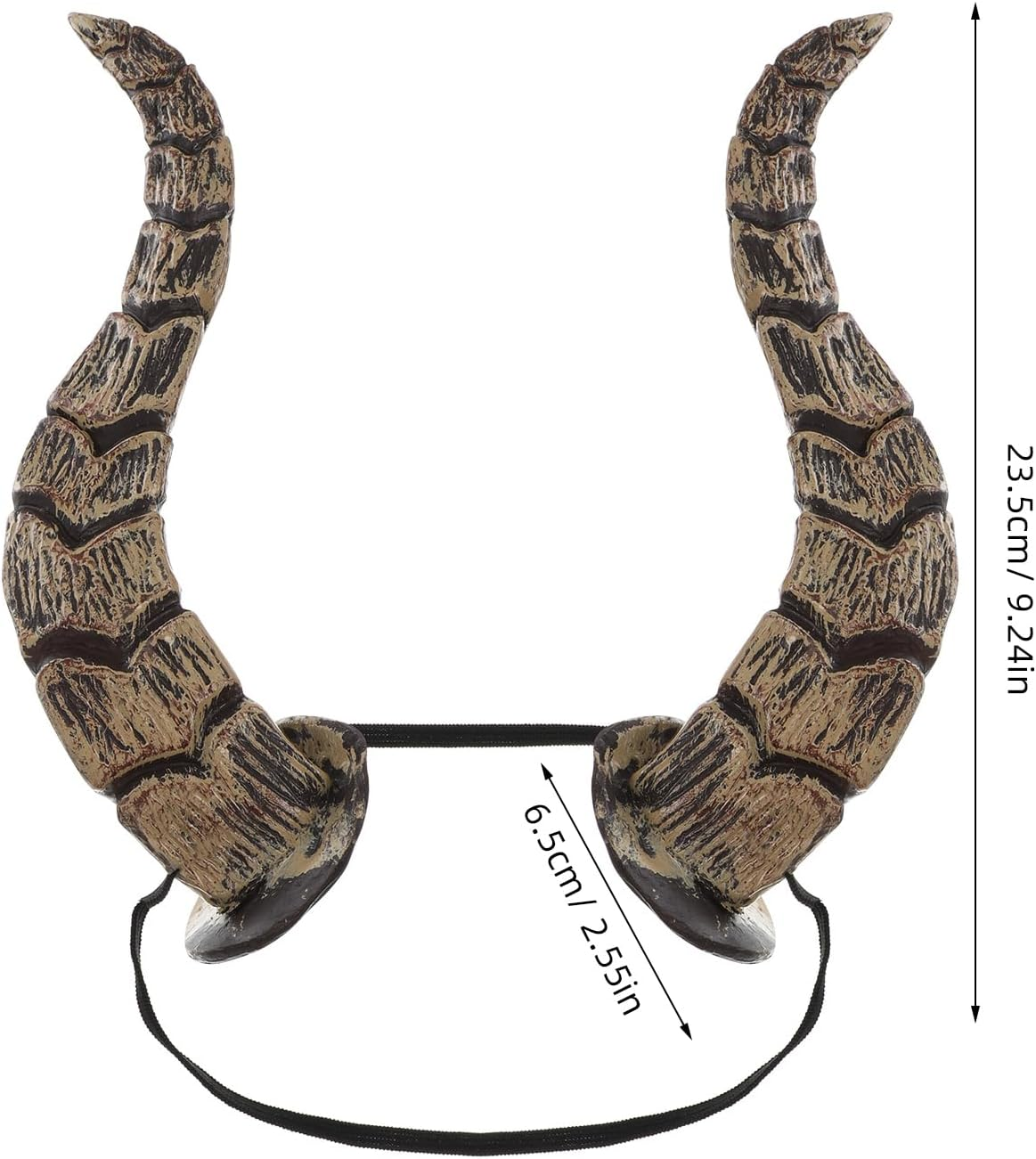 MAGICLULU 1Pcs Halloween Horns Gothic Antelope Horn Headband Devil Horns Headband for Party Cosplay image number 3