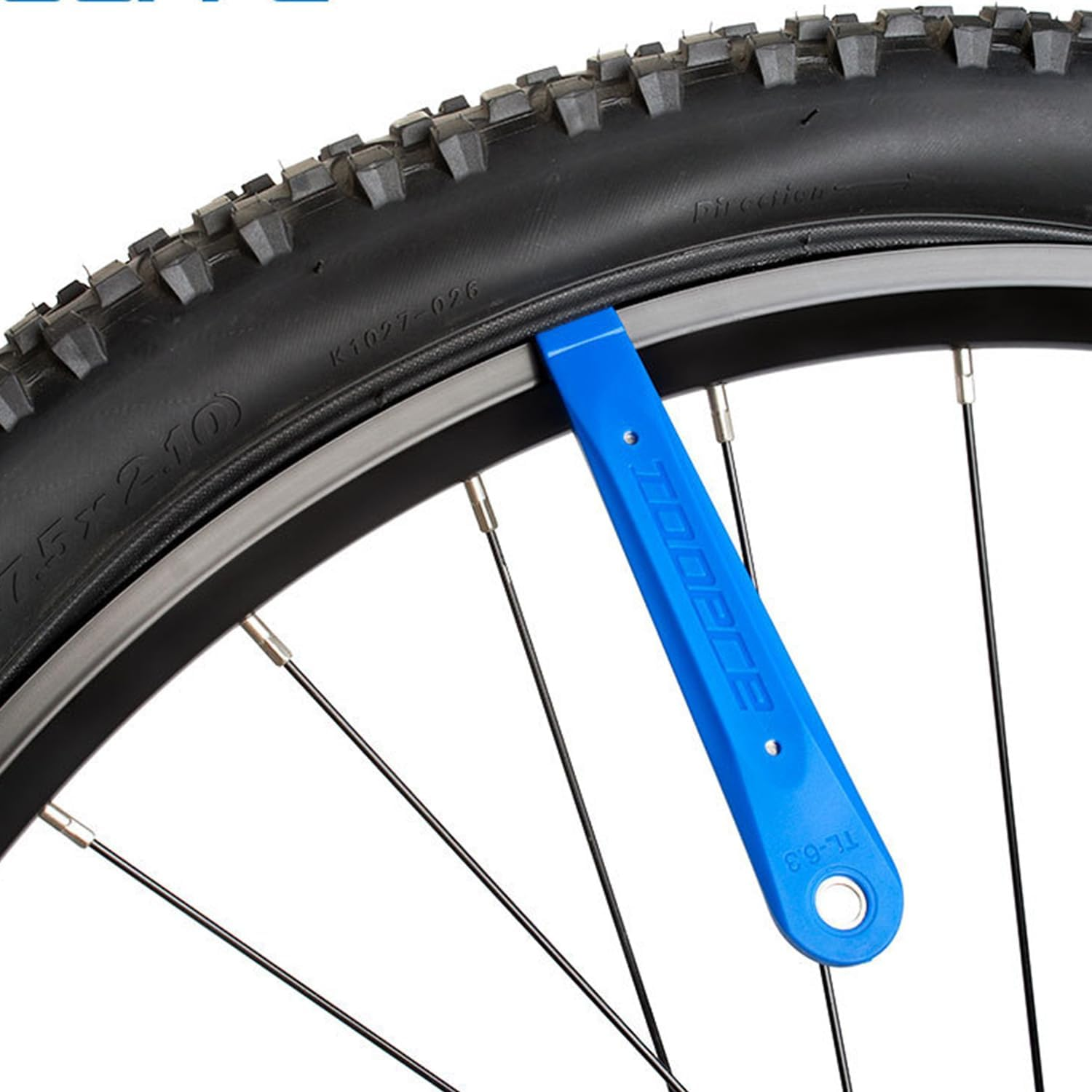 Bicycle Tire Lever Tyre Spoon Changing Tool, Steel Core Tire Levers for Bicycle Tire Removal Set of 2 image number 4