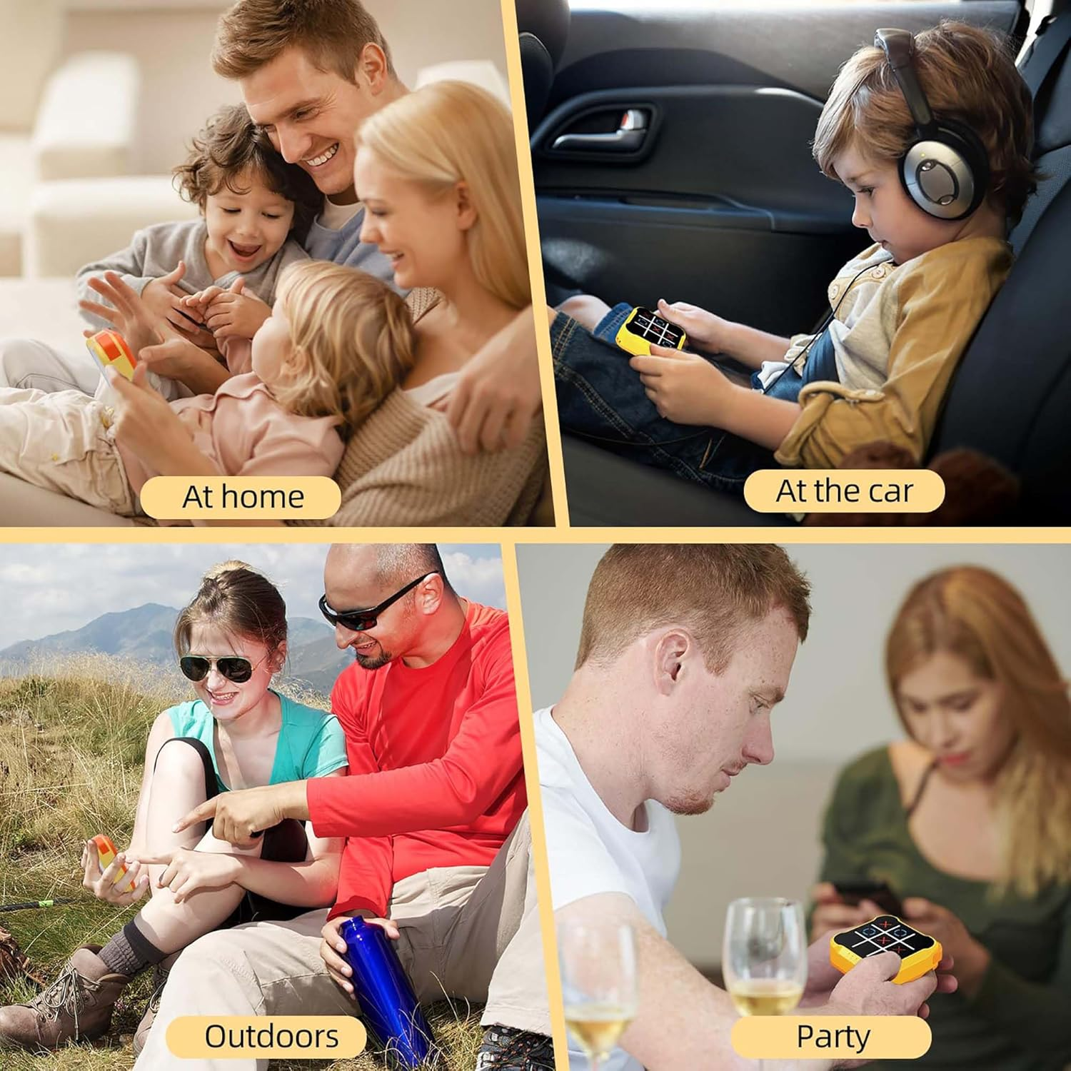 DTOTSFCZF Tic Tac Toe Handheld Electronic Game Console image number 4