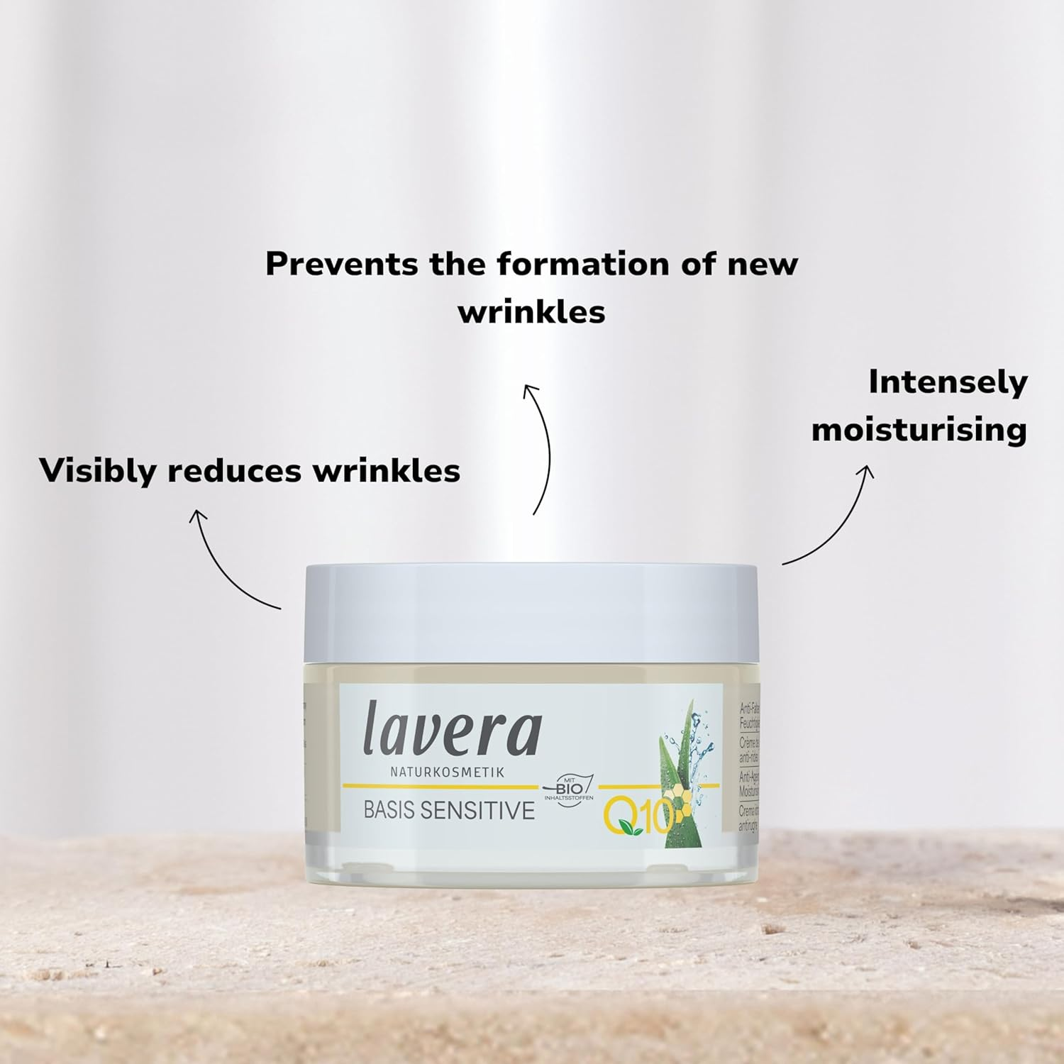 Lavera Naturkosmetik Basis Sensitiv Natural Coenzyme Q10 Anti-Ageing Moisturising Night Cream 50 Ml image number 2