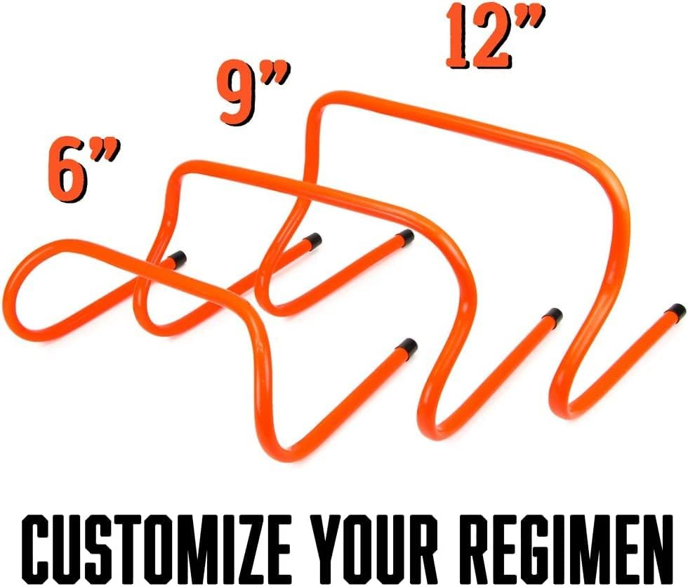 HCE Agility Speed Training Hurdles Multi-Purpose Plyometric Training Hurdles, Crossfit, WOD, Football, Lacrosse, Cricket Athletic Sports and Games - Ideal for Pets, Kids and Adult (3 Pack) image number 6