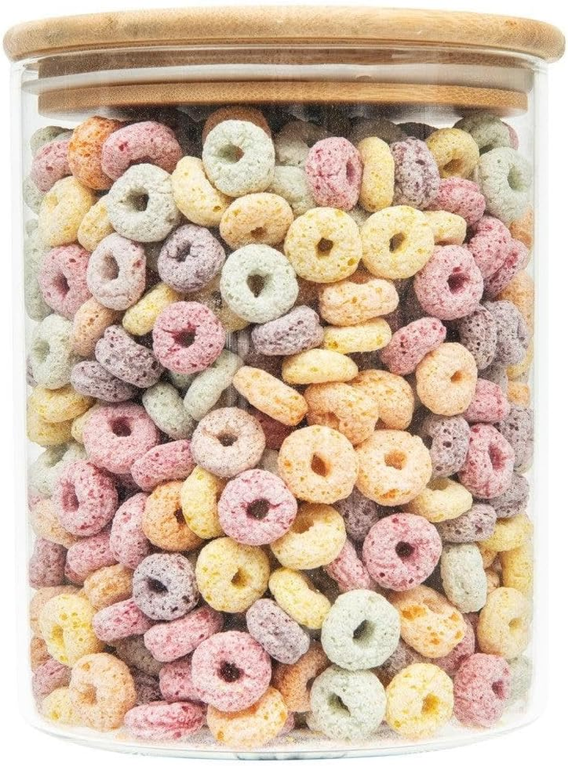 Little Storage Co 2L Glass Storage Jar with Bamboo Lid, Naturally Hygienic Airtight Glass Jars for Kitchen Storage and Organisation, Stackable Pantry Storage Kitchen Organiser (Single) image number 5