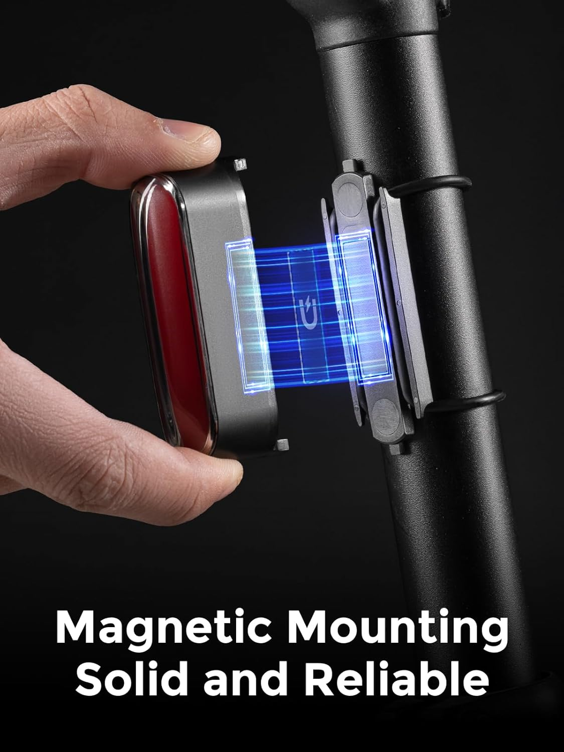 ROCKBROS Bike Tail Light Magnetic Induction USB-C Rechargeable LED Rear Bicycle Light, IPX6 Waterproof,7 Light Mode Options Cycling Safety Flashlight Accessories for Road Mountain image number 2