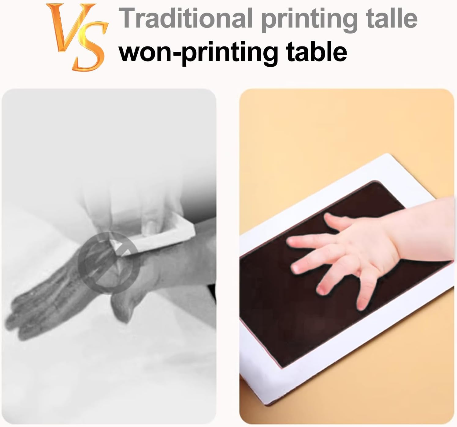 Inkless Baby Print with 4 Ink Pads and 8 Imprint Cards,Baby Hand and Footprint Kit, H HOME-MART Premium No-Mess Ink Free Print Pads Baby Footprint Kit for Baby Dog Paw Print Kit,Dog Nose Print Kit,Safe and Non-Toxic Ink image number 5