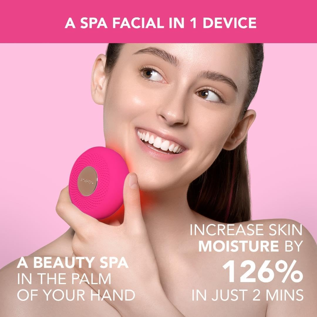 FOREO UFO Mini 2 Face Mask Treatment Complete Facial | Full LED Spectrum & Red Light Therapy for Face | Warming | Face Moisturizer | Dark Spot & Acne Scar Treatment for Face | Nourishing image number 4