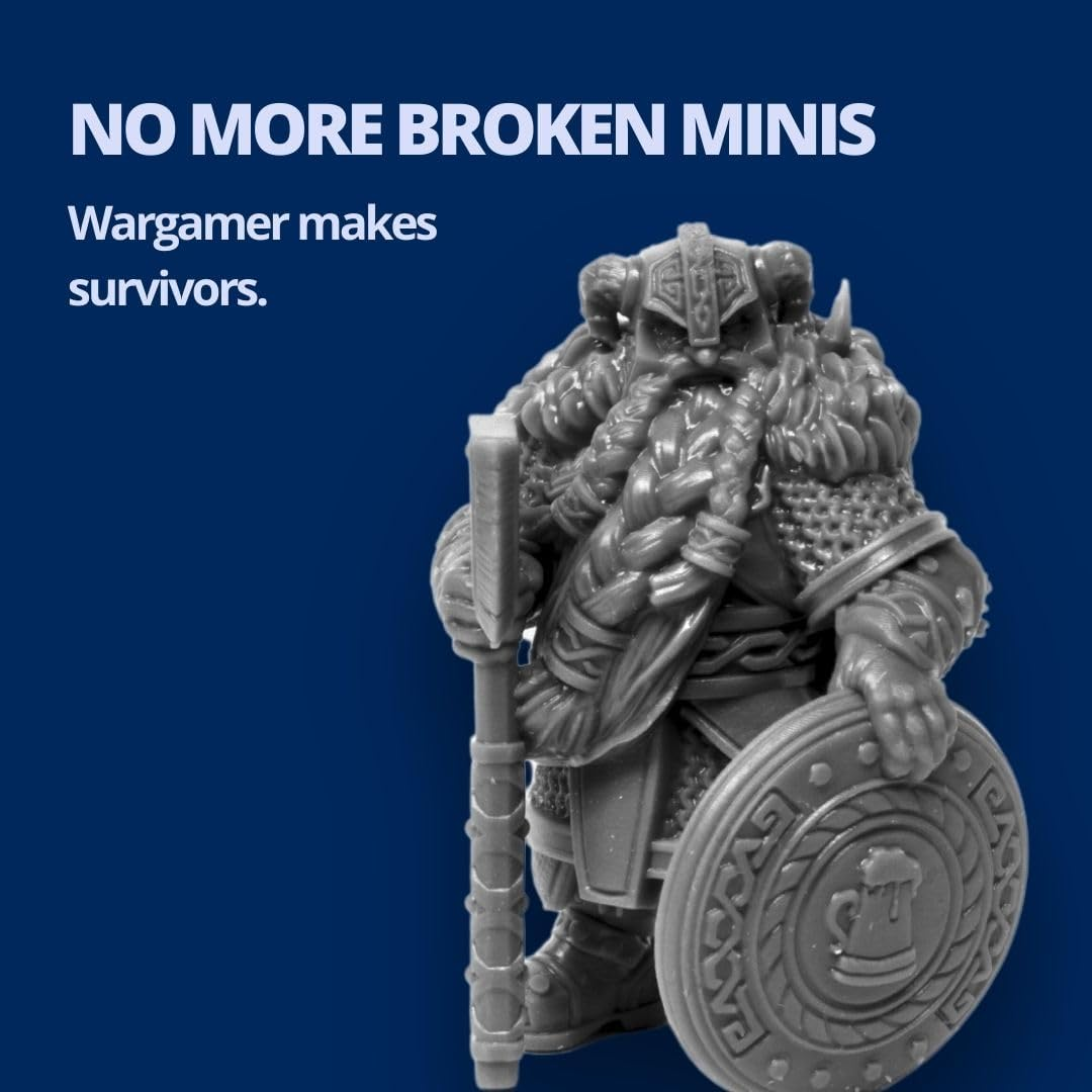 WARGAMER by Fauxhammer | Durable Tabletop Miniature Resin | Wash with Water or IPA (1Kg) | 3D Resin by Yes, That'S 3D Printed image number 3