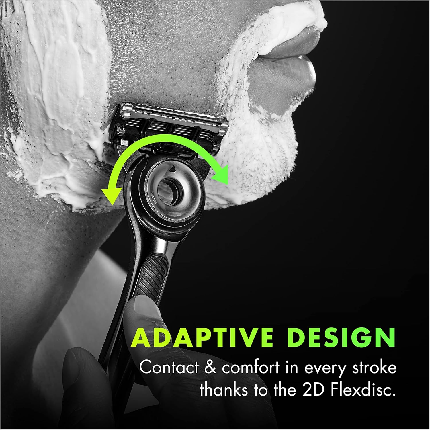 Gillette Labs Mens Razor with Exfoliating Bar, Shaving Kit for Men, Includes 1 Handle, 2 Razor Blade Refills, 1 Premium Magnetic Stand