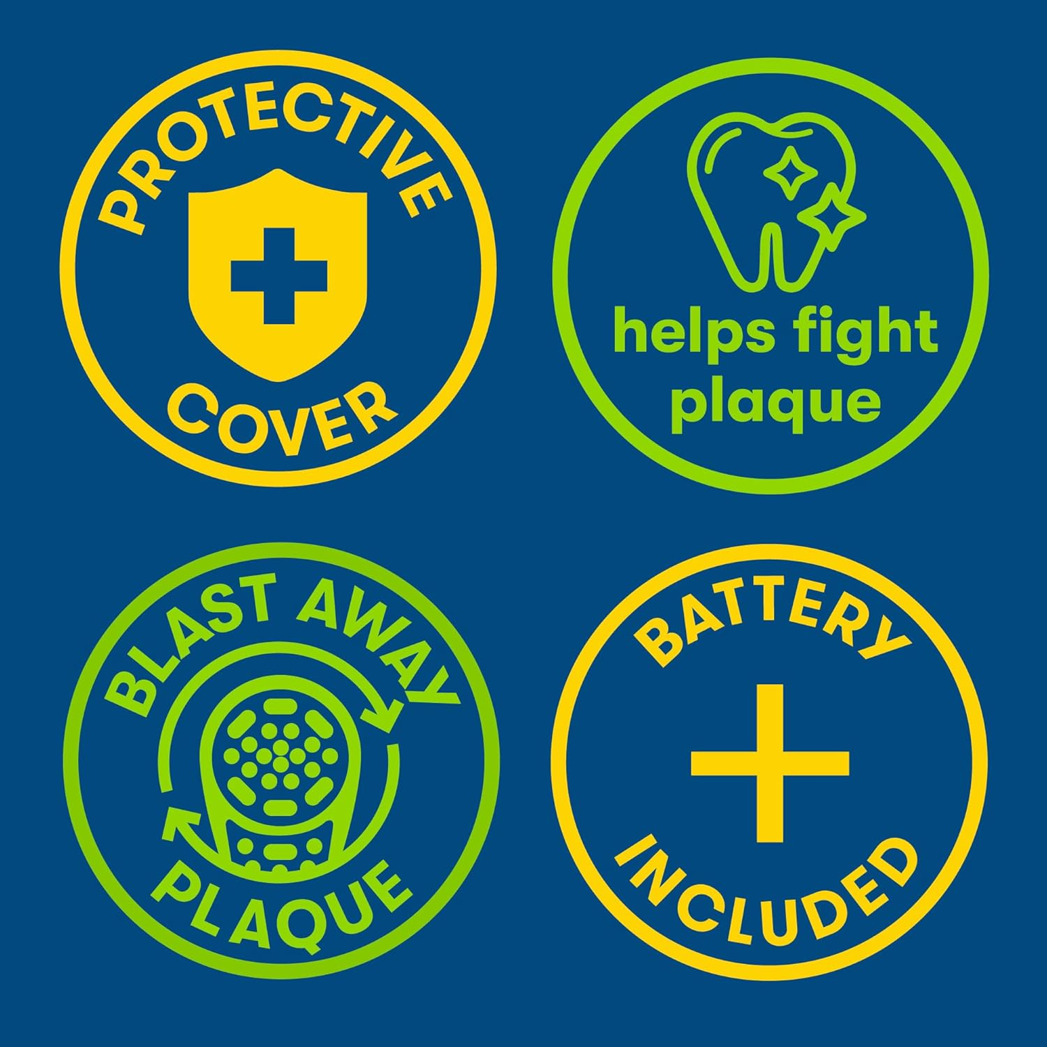 Firefly Clean N' Protect Barbie Toothbrush with Antibacterial Cover, Soft Bristles, Battery Included, Ages 3+, 1 Count image number 2