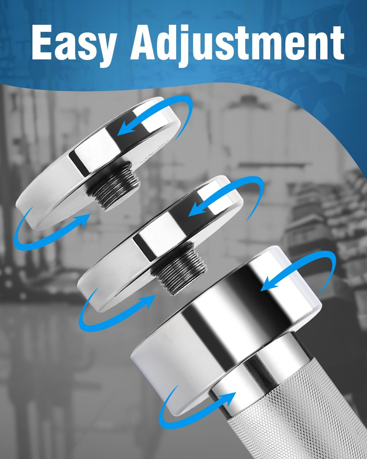 Feecco Adjustable Dumbbells - Set of 2 for Home Gym image number 2