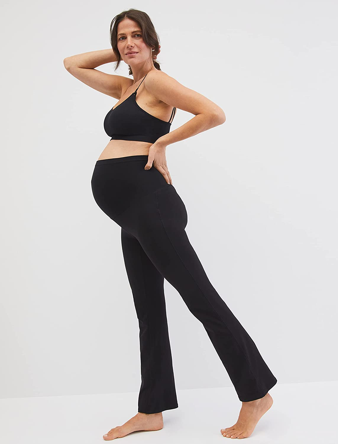 Motherhood Maternity Womens Active Secret Fit Belly Boot Cut Yoga Pant Yoga Pants image number 3