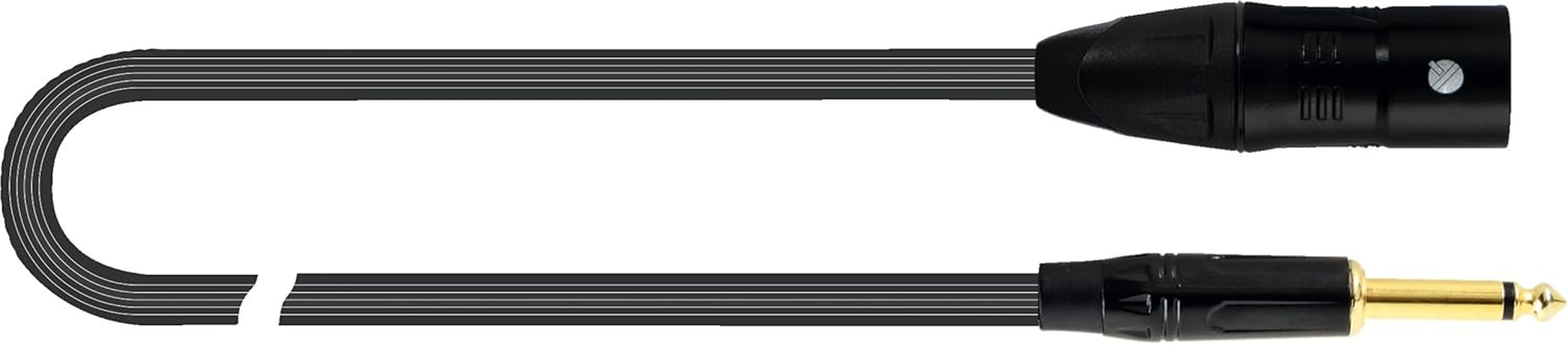 Quik LOK - JUST/MJM-2 Hi-Fi Audio Cable XLR Male/Ts Jack 2 M Black for Home Audio and Stereo image number 2