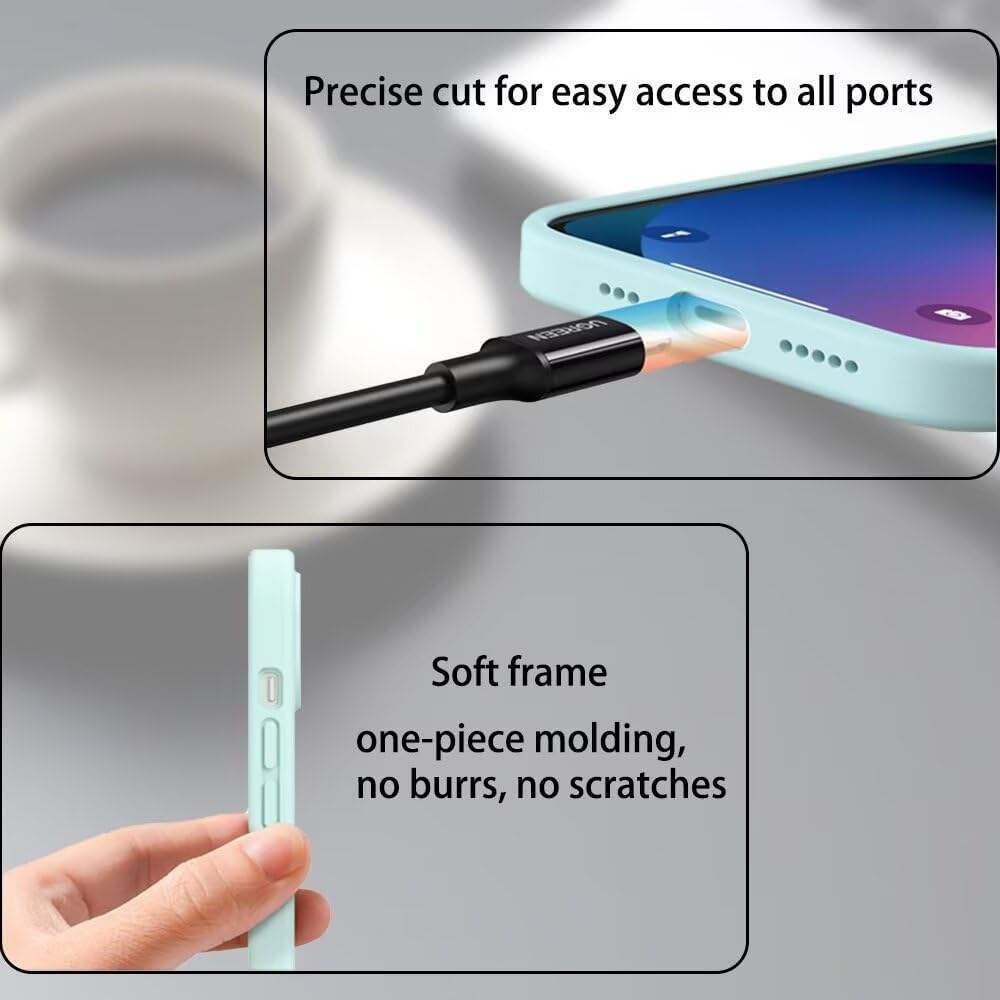 EASSGU Case for Oppo A52 / Oppo A72 / Oppo A92 (6.5 Inches), Soft TPU Silicone Case - Black image number 7