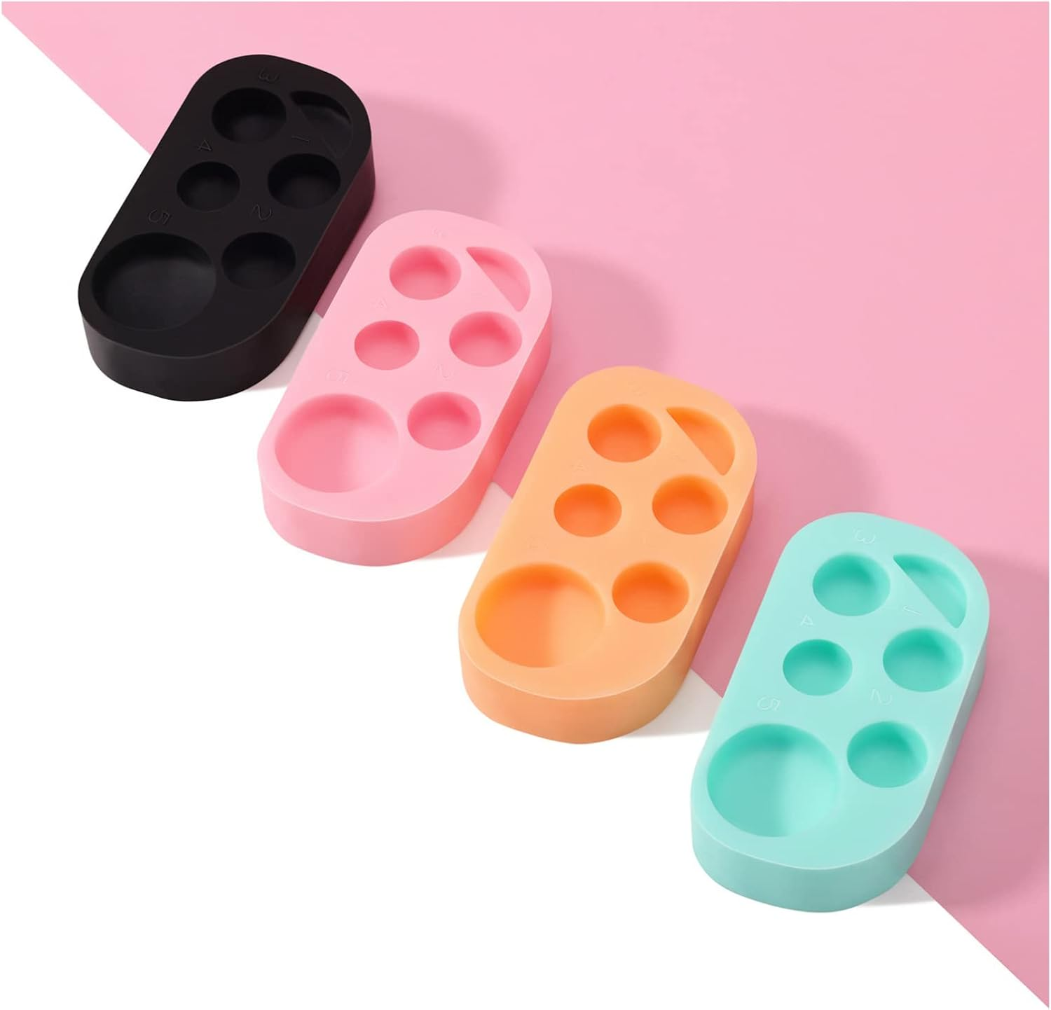 Eyelash Perm Pads Lash Lift Rods Eyelash Perm Silicone Pads 5 Sizes Reusable Soft Lash Lift Pads Shield for Different Length Eyelashes Perfect Lifting (Pale Yellow)