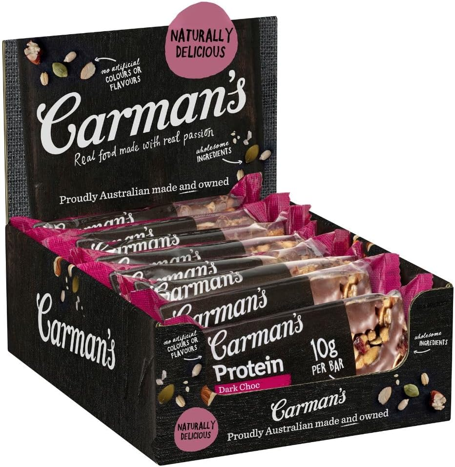 Carman'S Protein Bars Dark Choc & Cranberry Gluten Free 6X200G (Pack of 30) image number 3