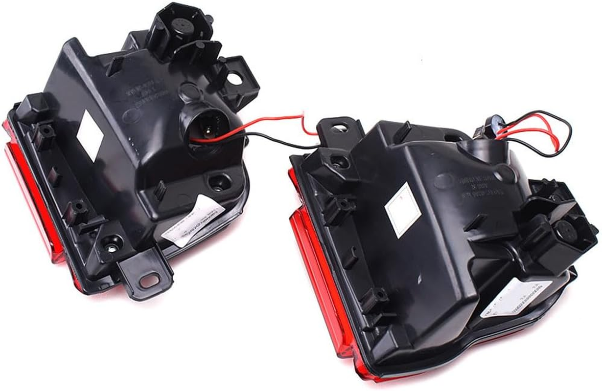 2PCS LED Rear Bumper Reflector Lights Rear Fog Lamp Assembly for Land Cruiser LC200 2016-2018 image number 6