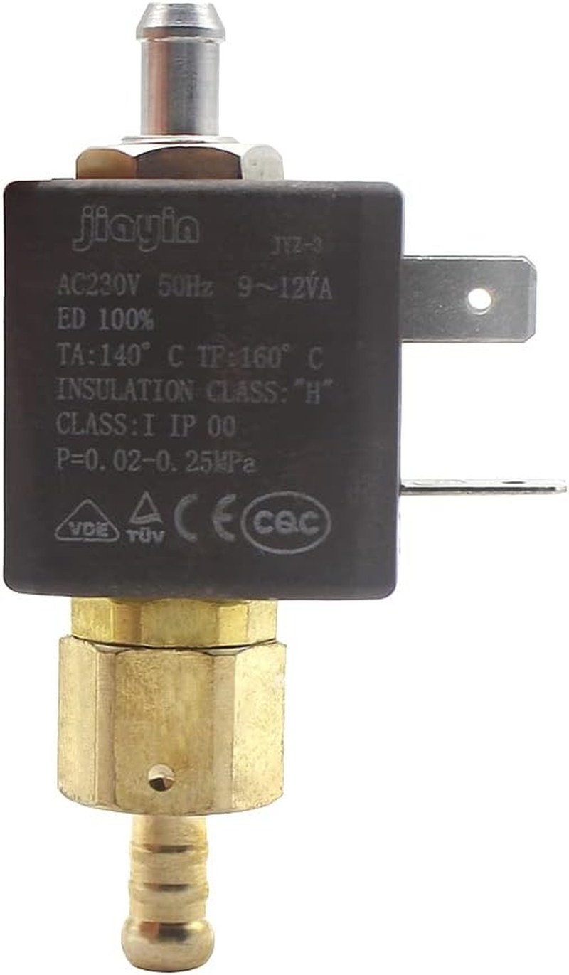 JIAYIN JYZ-3 Normally Open N/O 2/2 Way AC 230V Cannula Brass Coffee Makers Steam Air Water Electric Solenoid Valve Inlet Valve image number 5