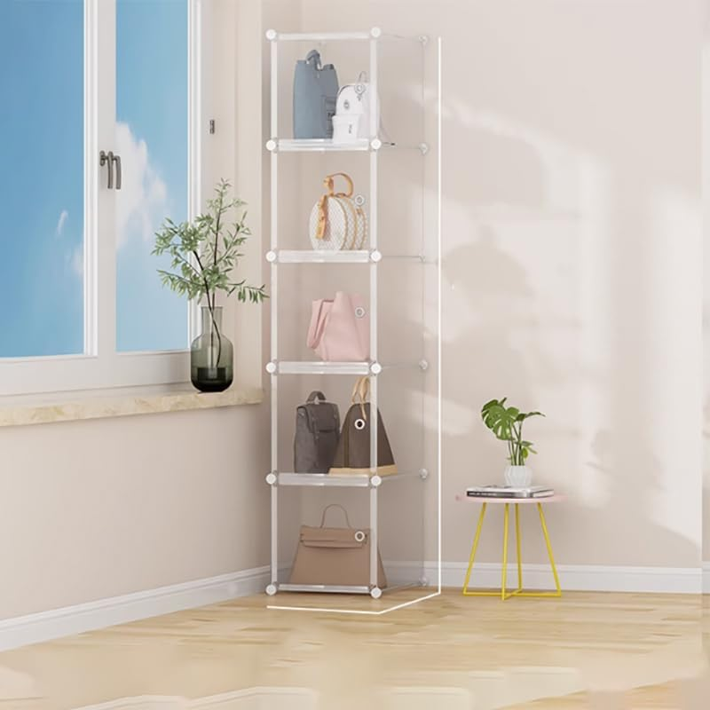 Clear Handbag Purse Bag Toy Wardrobe Organizer Storage Rack Waterproof for Home, Office, Kids Room (15 Cube (3 Column 5 Row)) image number 3