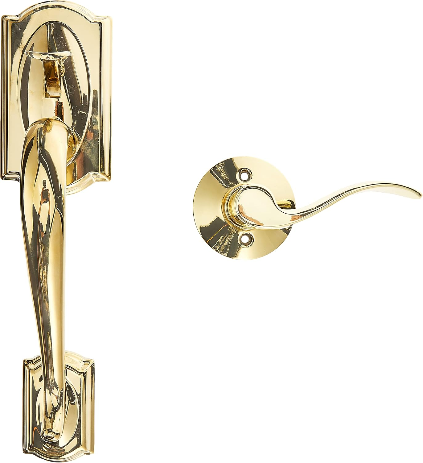 Camelot Front Entry Handle Accent Left-Handed Interior Lever (Aged Bronze) FE285 CAM 716 Acc LH