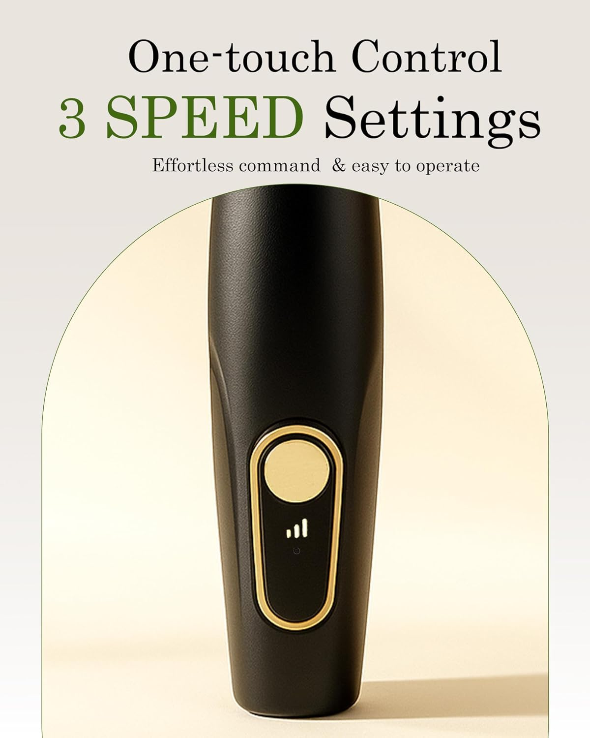 Handheld Milk Frother Rechargeable Electric Drink Mixer Powerful Quiet Operation 3 Speed Settings USB Fast Charging Mini Size (Black with Stand)